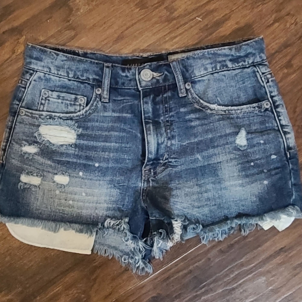 Aeropostale high waisted aero cheeky jean shorts